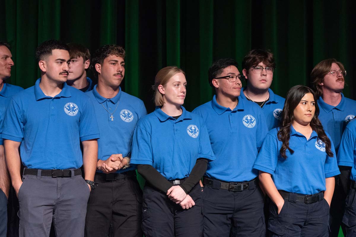 EMT grads are celebrated at graduation ceremony.