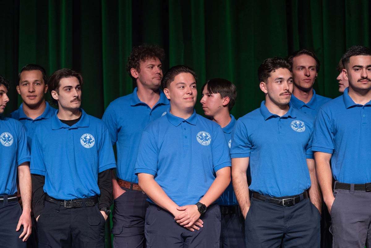 EMT grads are celebrated at graduation ceremony.