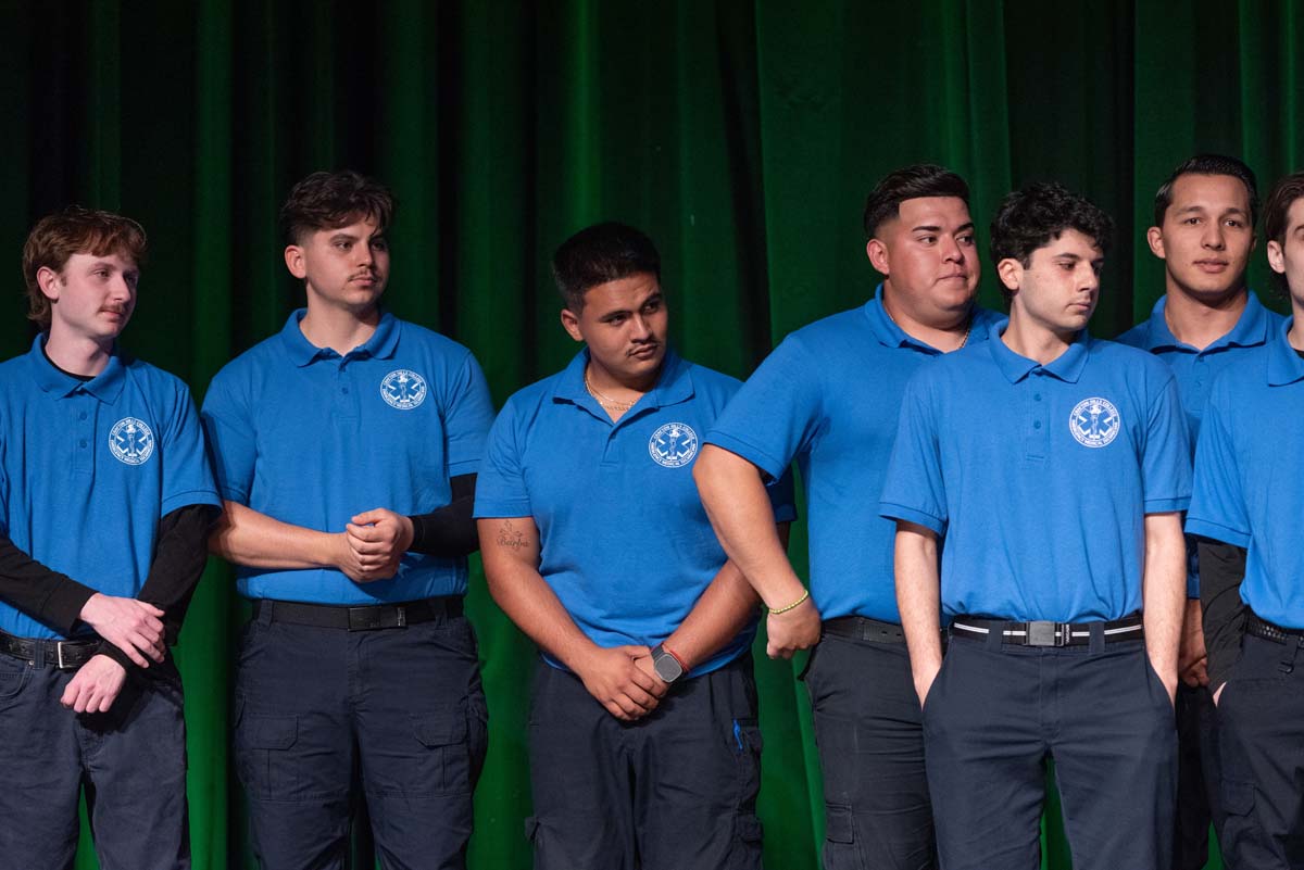 EMT grads are celebrated at graduation ceremony.