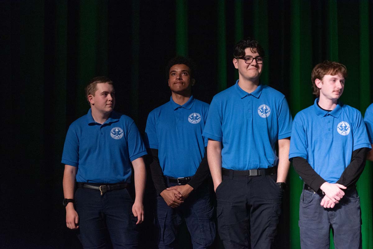 EMT grads are celebrated at graduation ceremony.