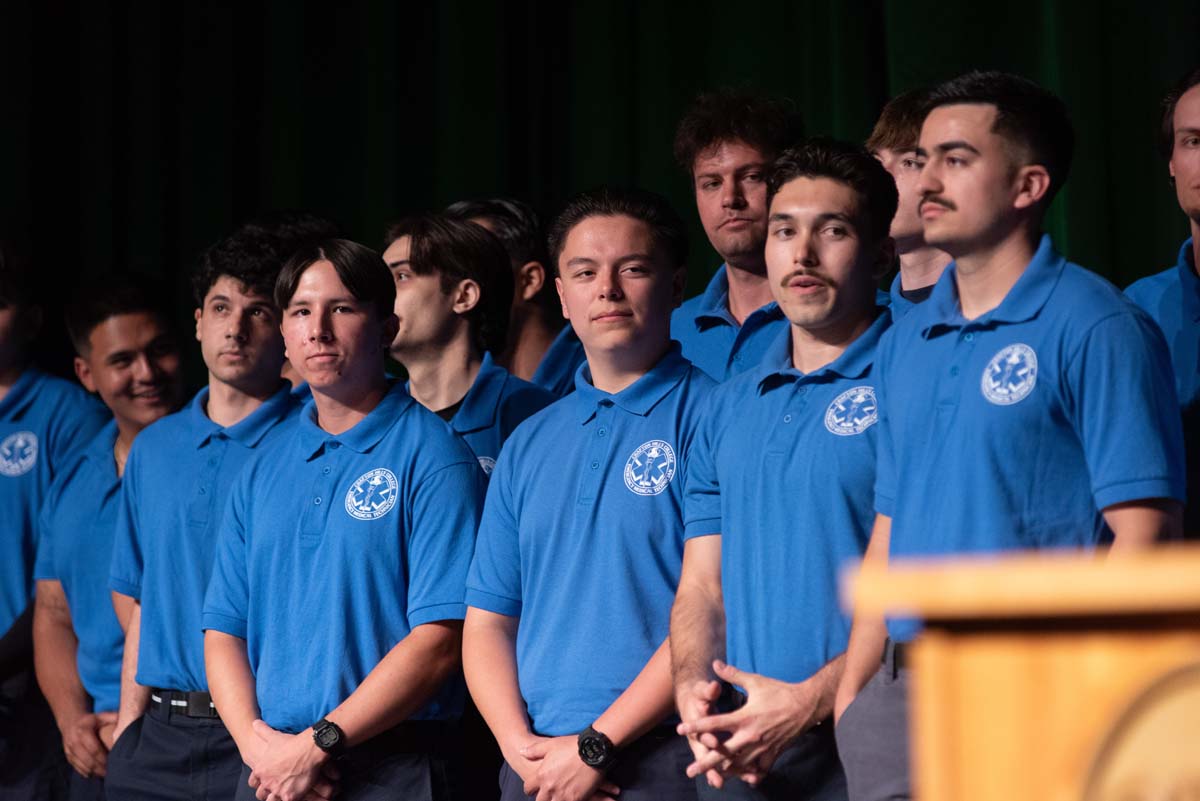 EMT grads are celebrated at graduation ceremony.