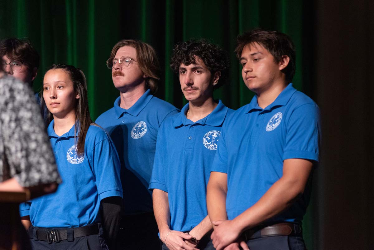 EMT grads are celebrated at graduation ceremony.