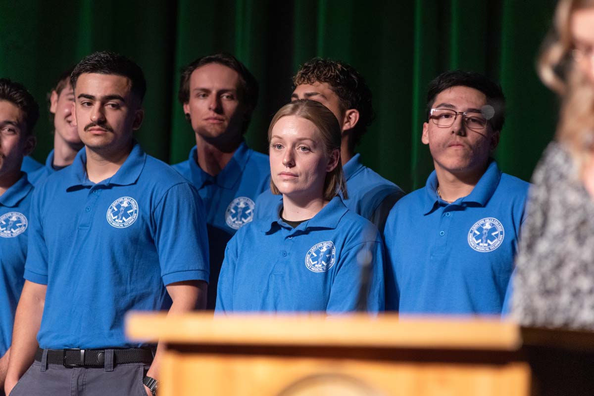 EMT grads are celebrated at graduation ceremony.