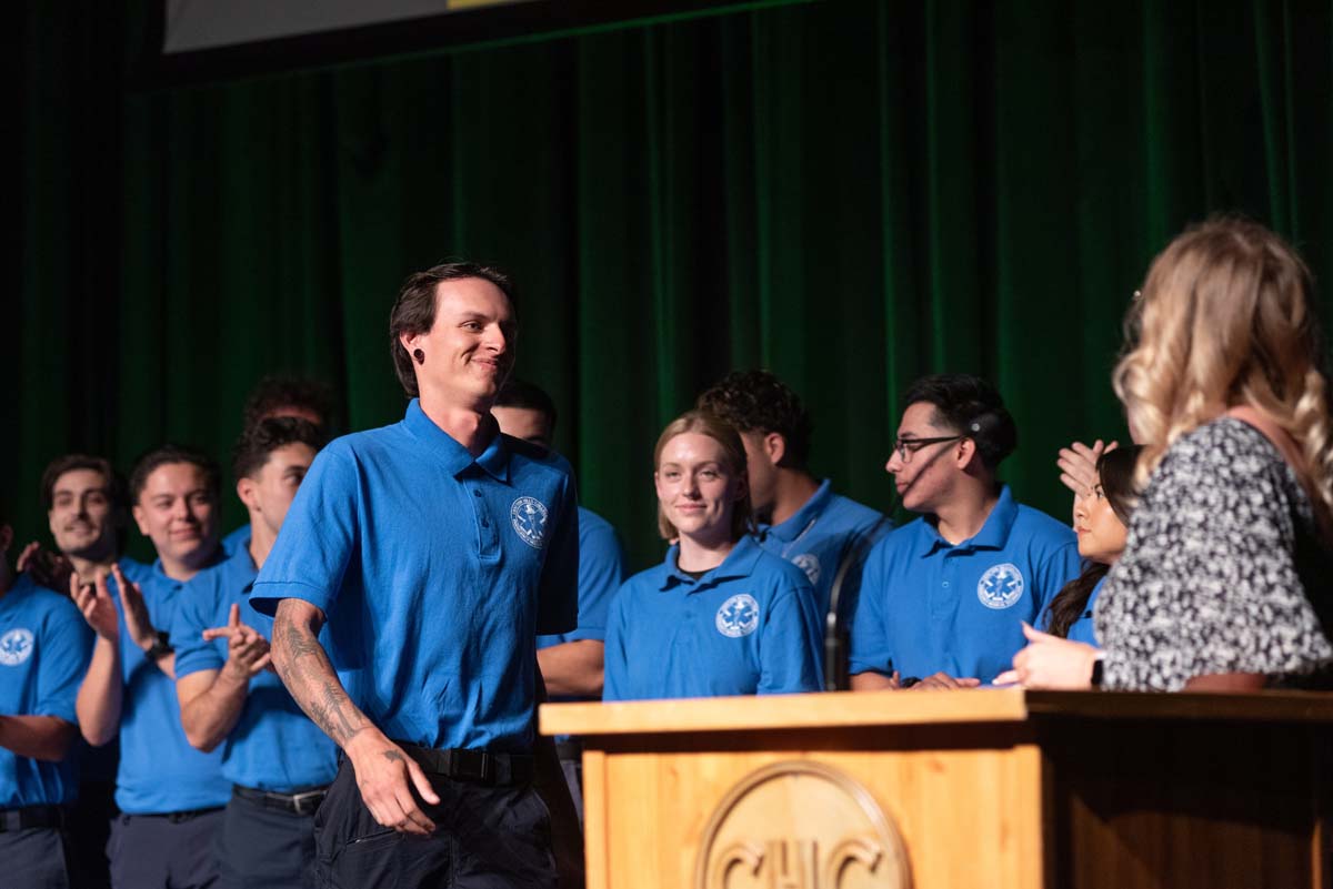 EMT grads are celebrated at graduation ceremony.