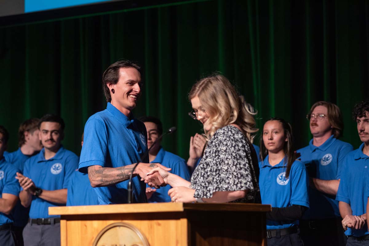 EMT grads are celebrated at graduation ceremony.