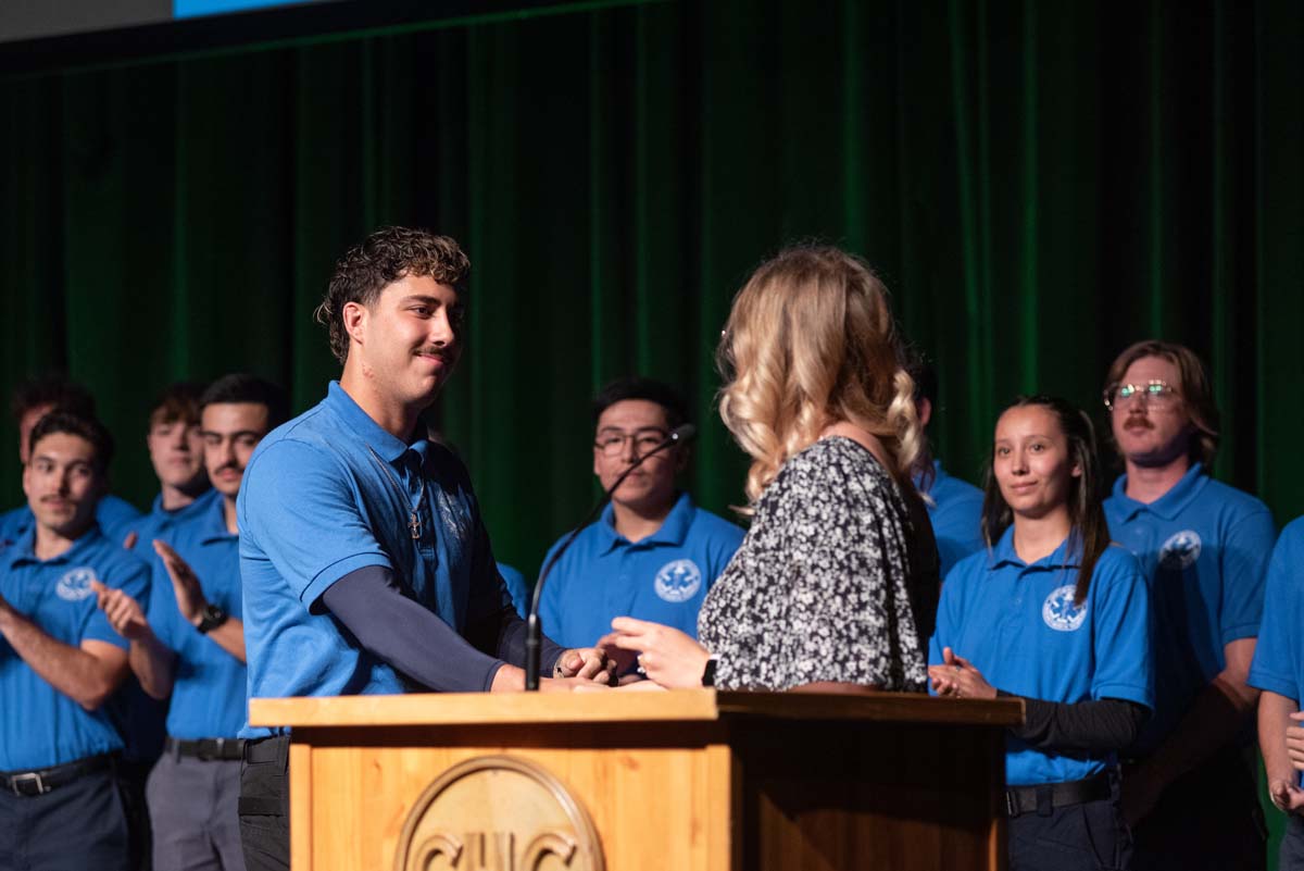 EMT grads are celebrated at graduation ceremony.