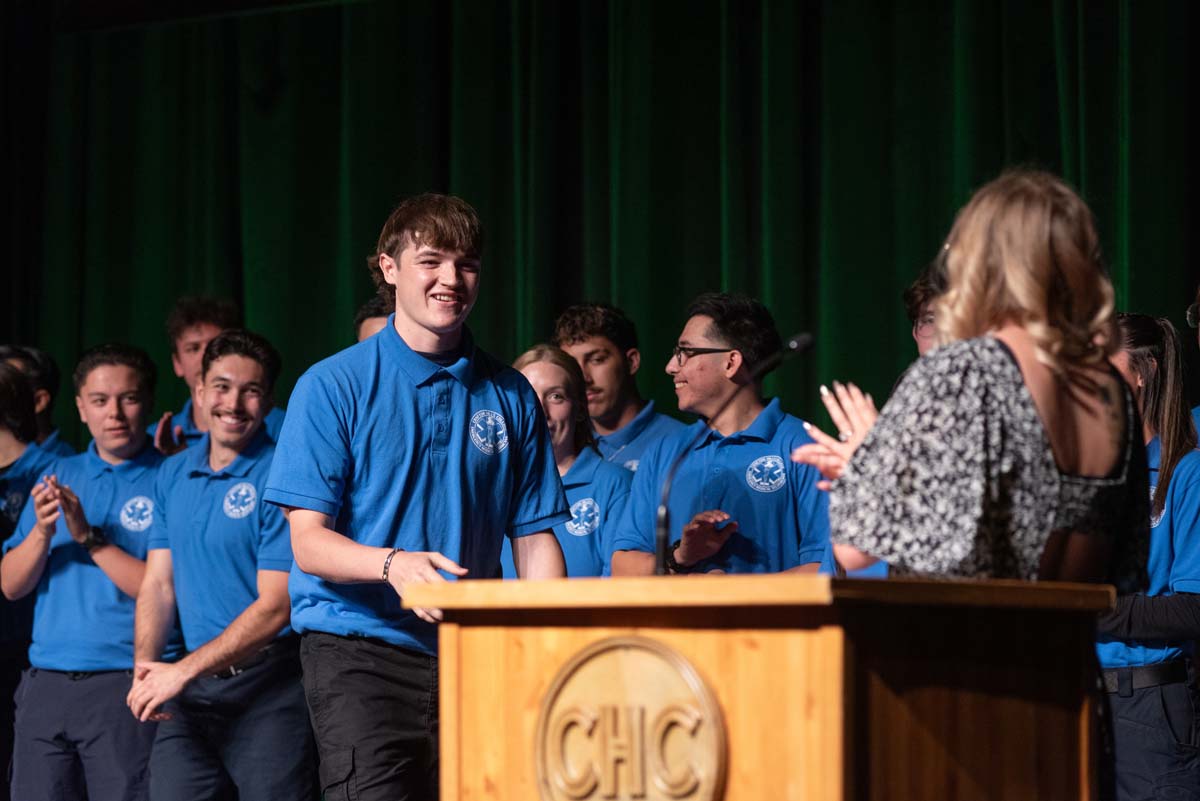 EMT grads are celebrated at graduation ceremony.