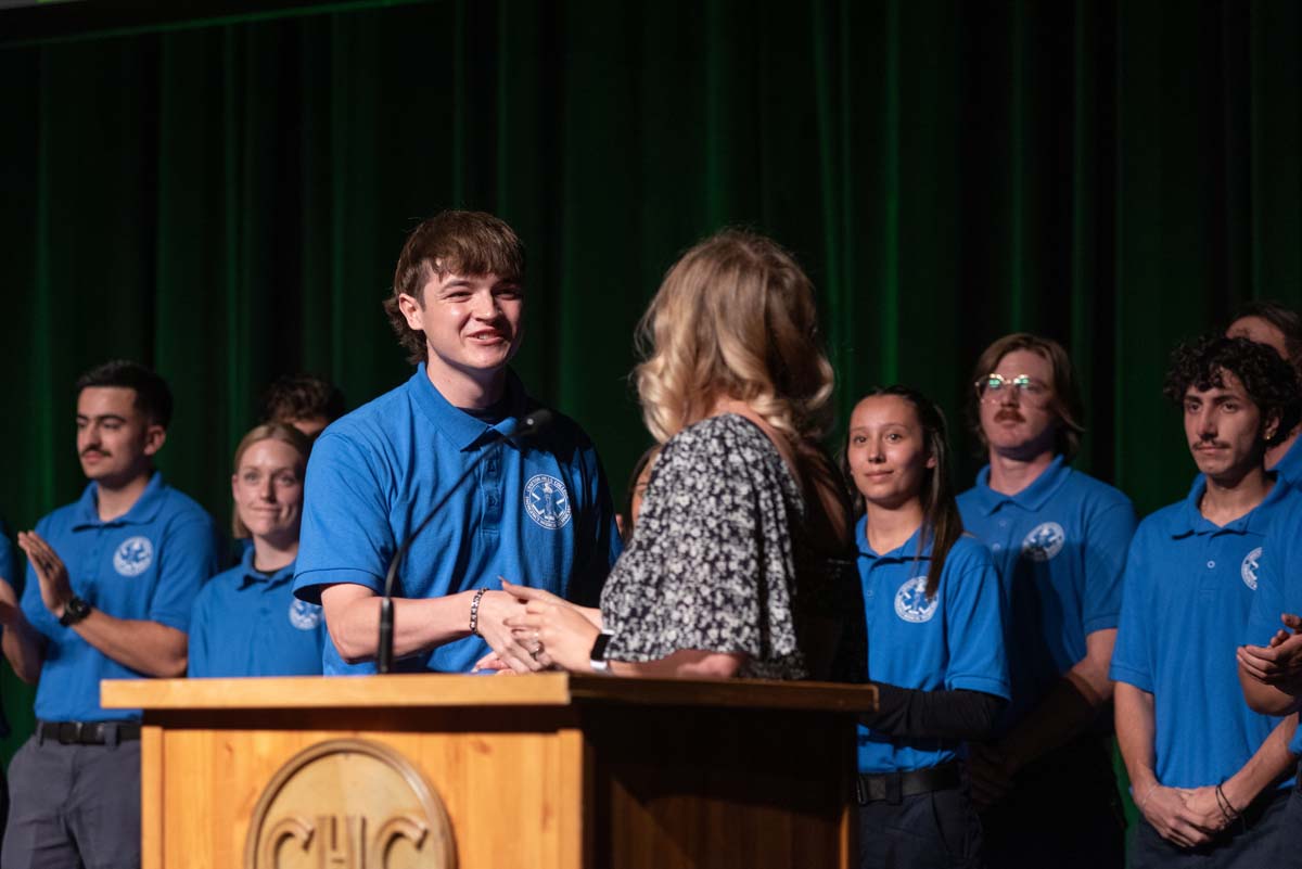EMT grads are celebrated at graduation ceremony.