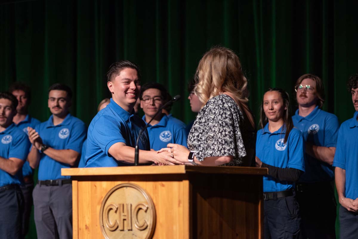 EMT grads are celebrated at graduation ceremony.