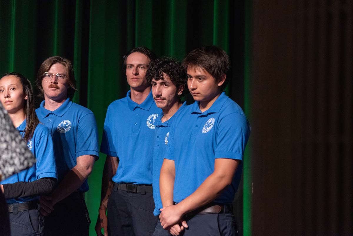 EMT grads are celebrated at graduation ceremony.