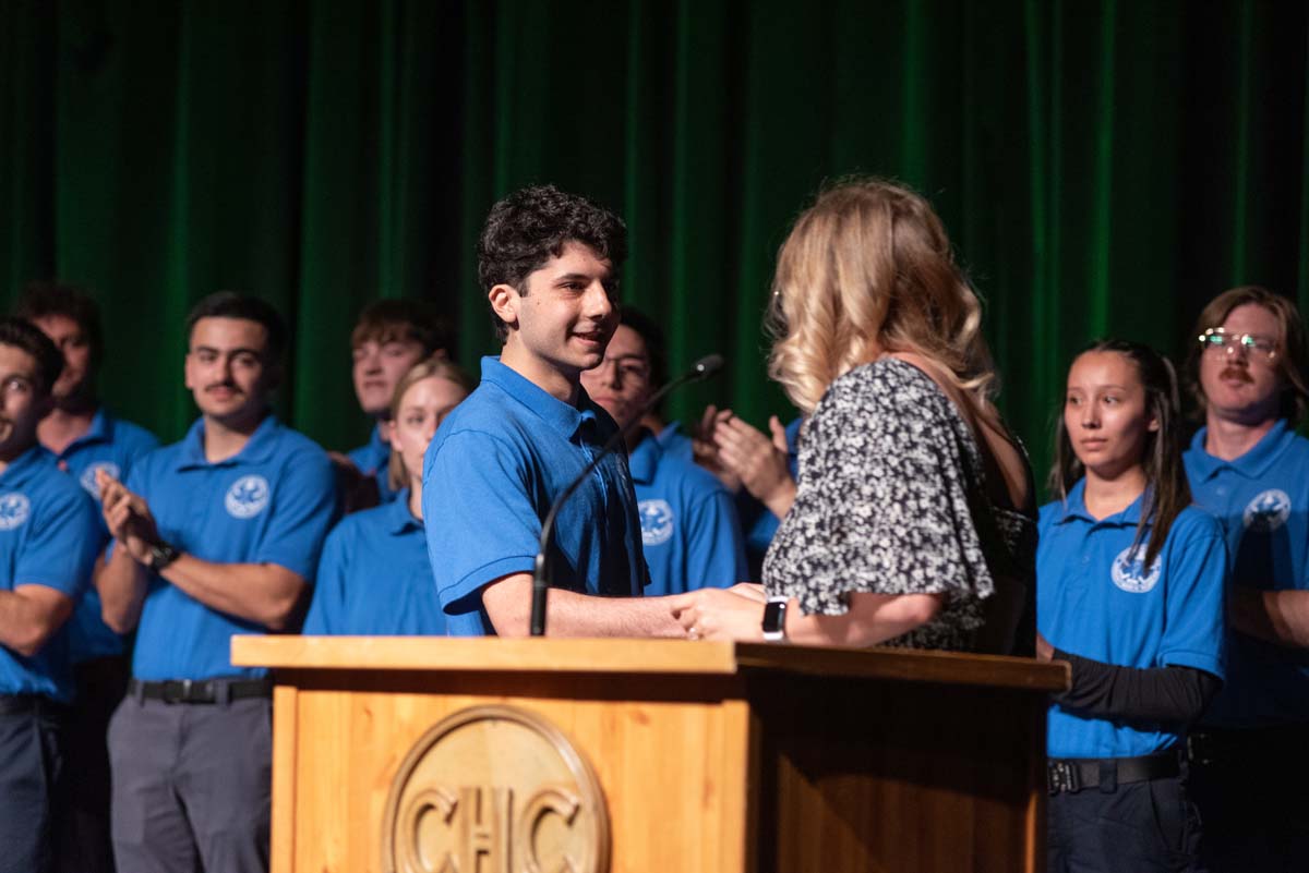 EMT grads are celebrated at graduation ceremony.