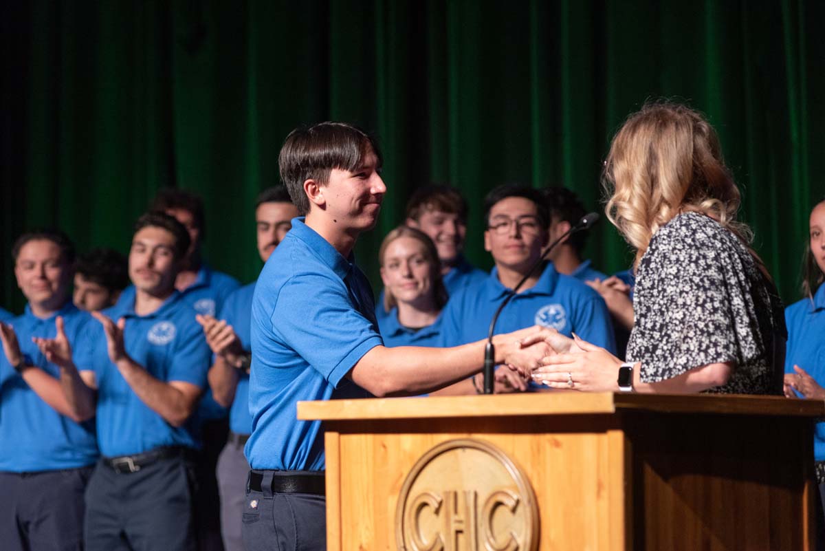EMT grads are celebrated at graduation ceremony.