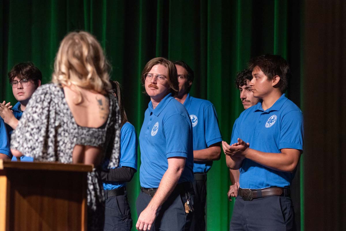 EMT grads are celebrated at graduation ceremony.