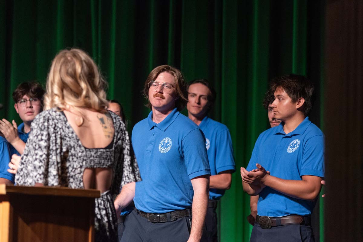 EMT grads are celebrated at graduation ceremony.