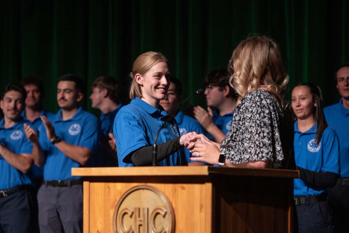 EMT grads are celebrated at graduation ceremony.