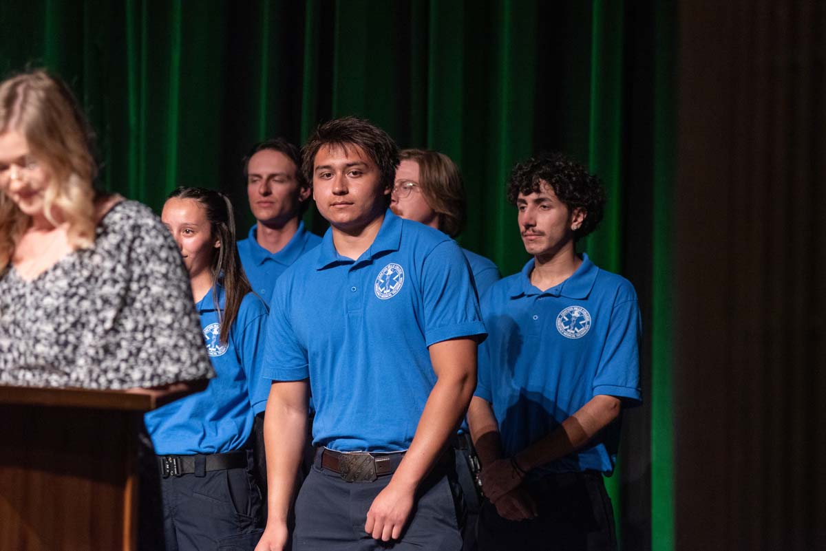EMT grads are celebrated at graduation ceremony.