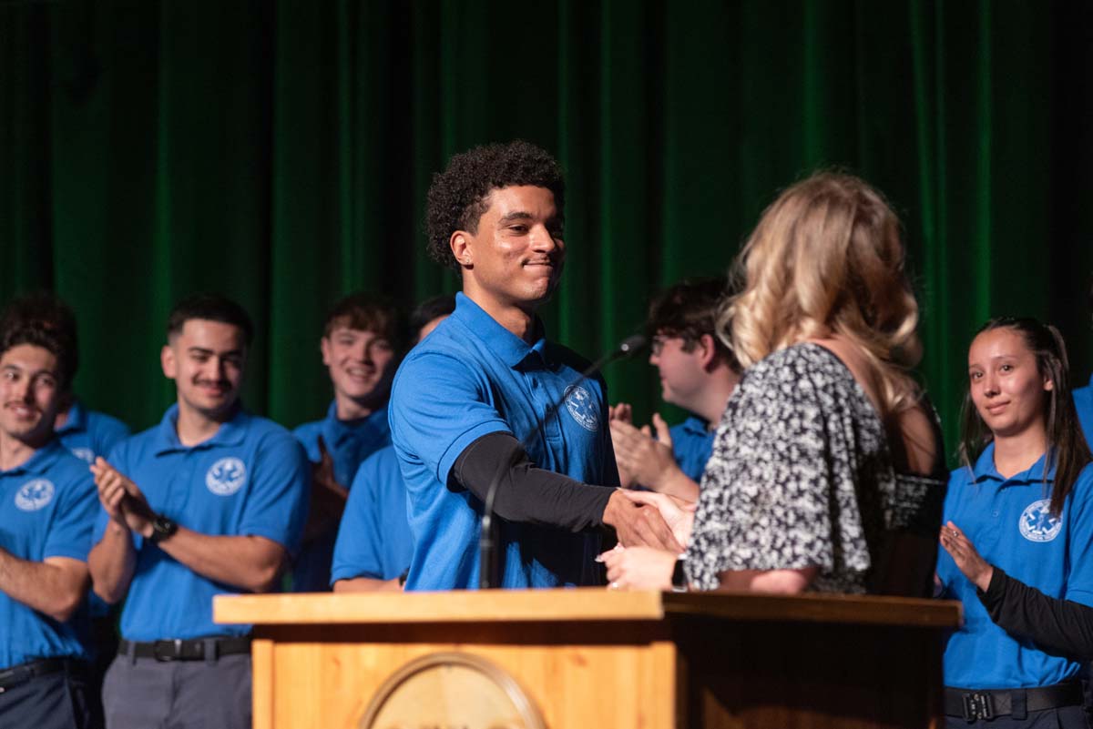 EMT grads are celebrated at graduation ceremony.