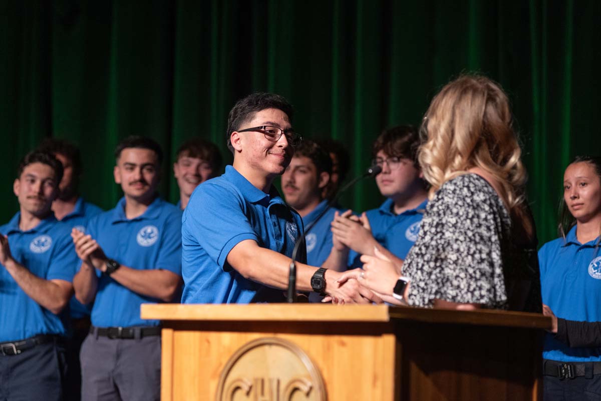 EMT grads are celebrated at graduation ceremony.