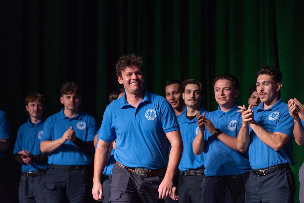 EMT grads are celebrated at graduation ceremony.