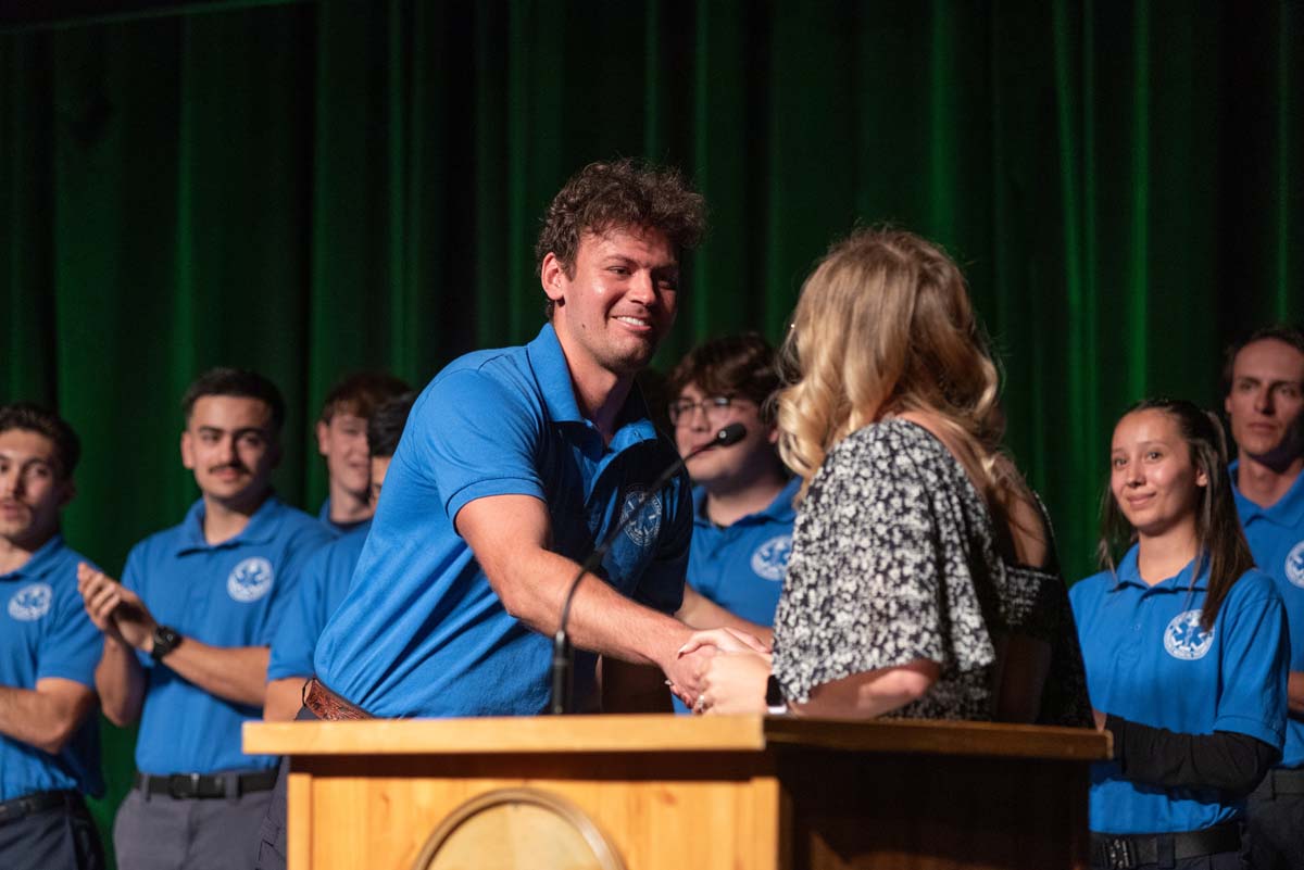 EMT grads are celebrated at graduation ceremony.