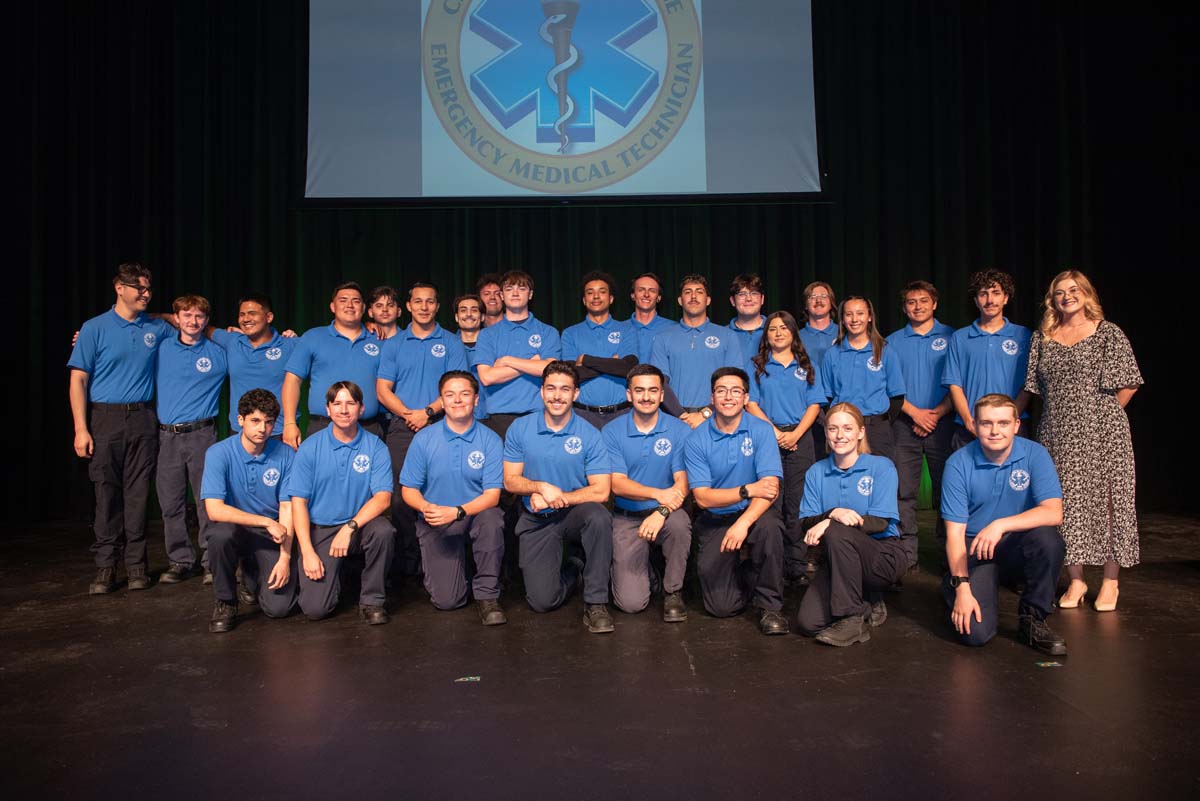 EMT grads are celebrated at graduation ceremony.