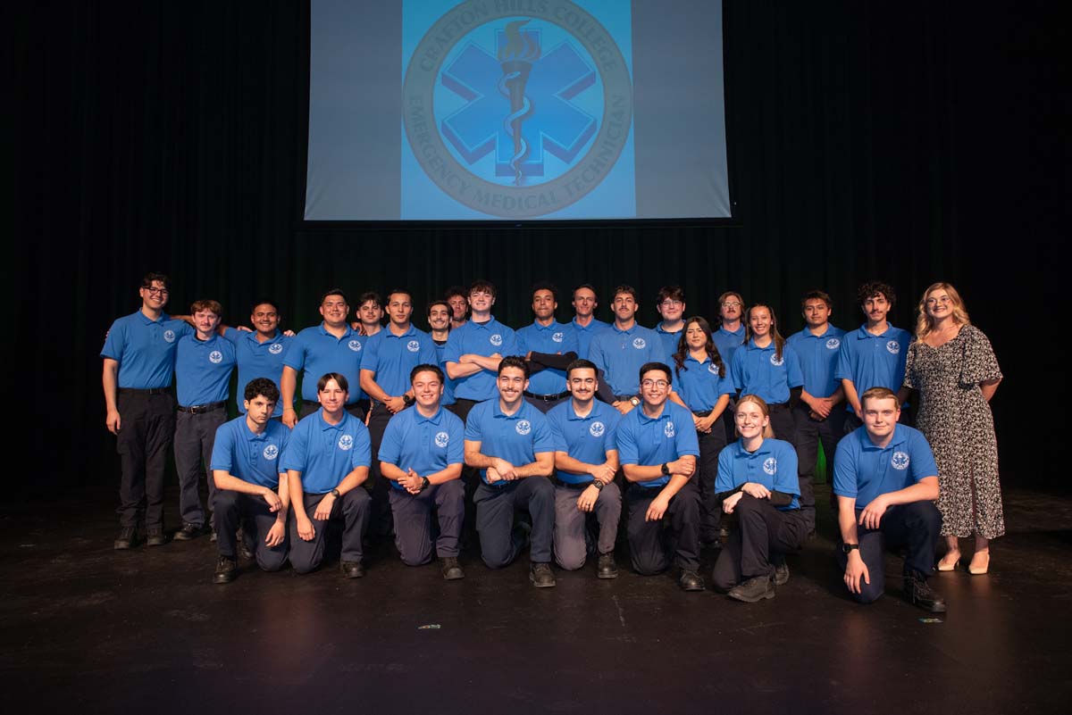 EMT grads are celebrated at graduation ceremony.