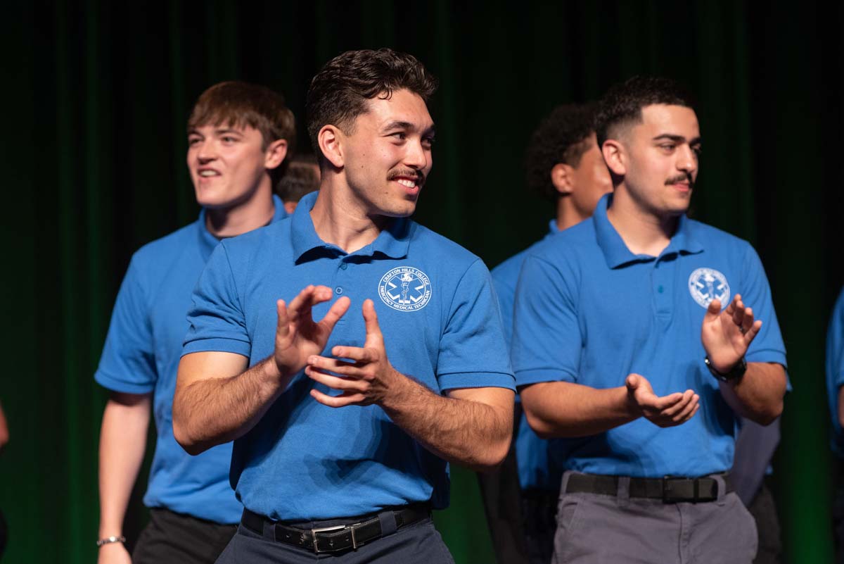 EMT grads are celebrated at graduation ceremony.