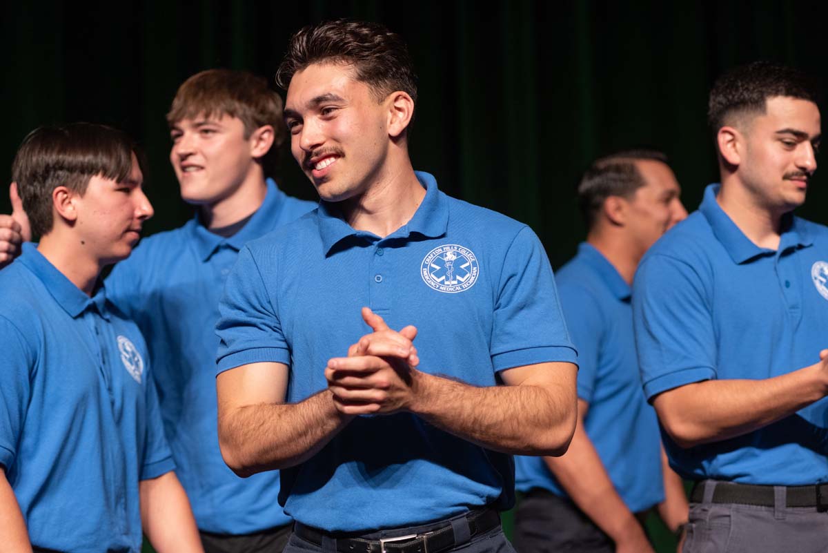 EMT grads are celebrated at graduation ceremony.