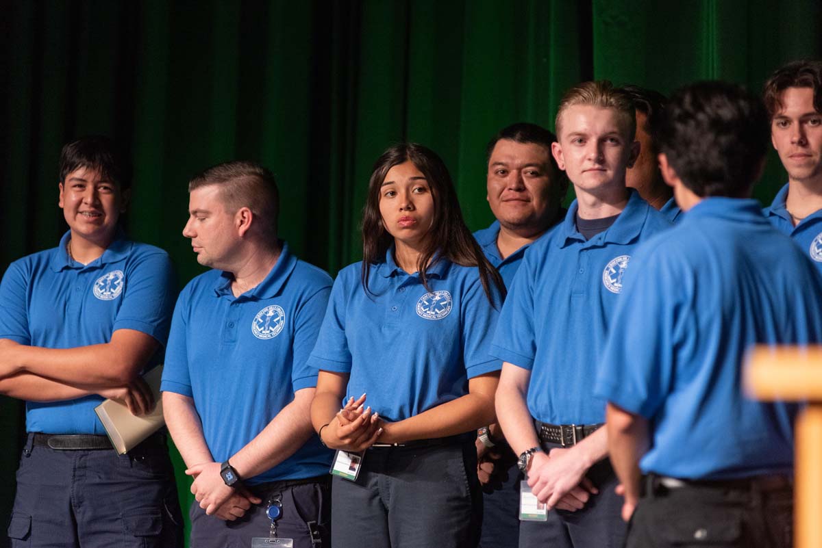 EMT grads are celebrated at graduation ceremony.
