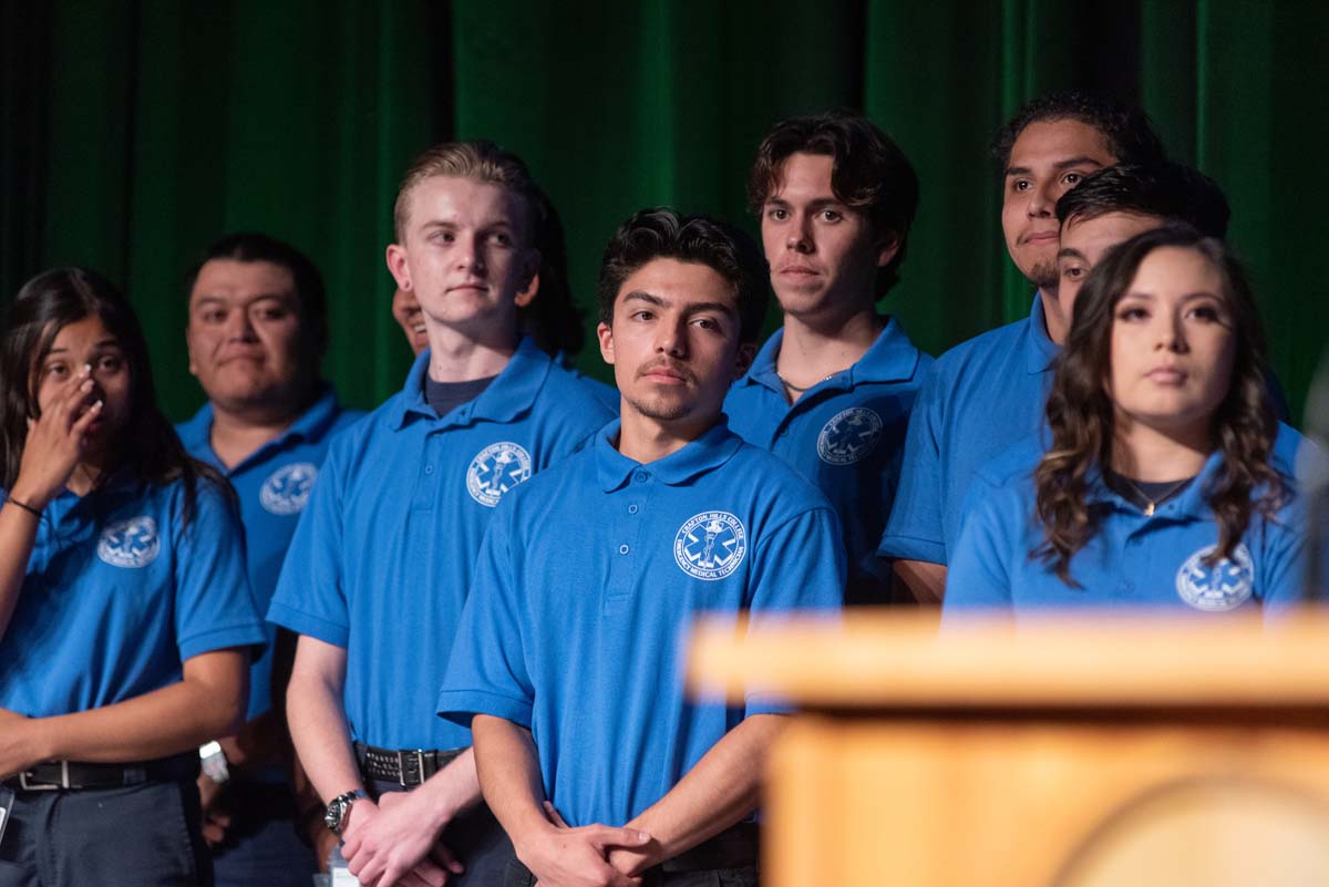 EMT grads are celebrated at graduation ceremony.