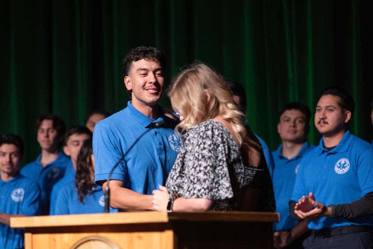 EMT grads are celebrated at graduation ceremony.