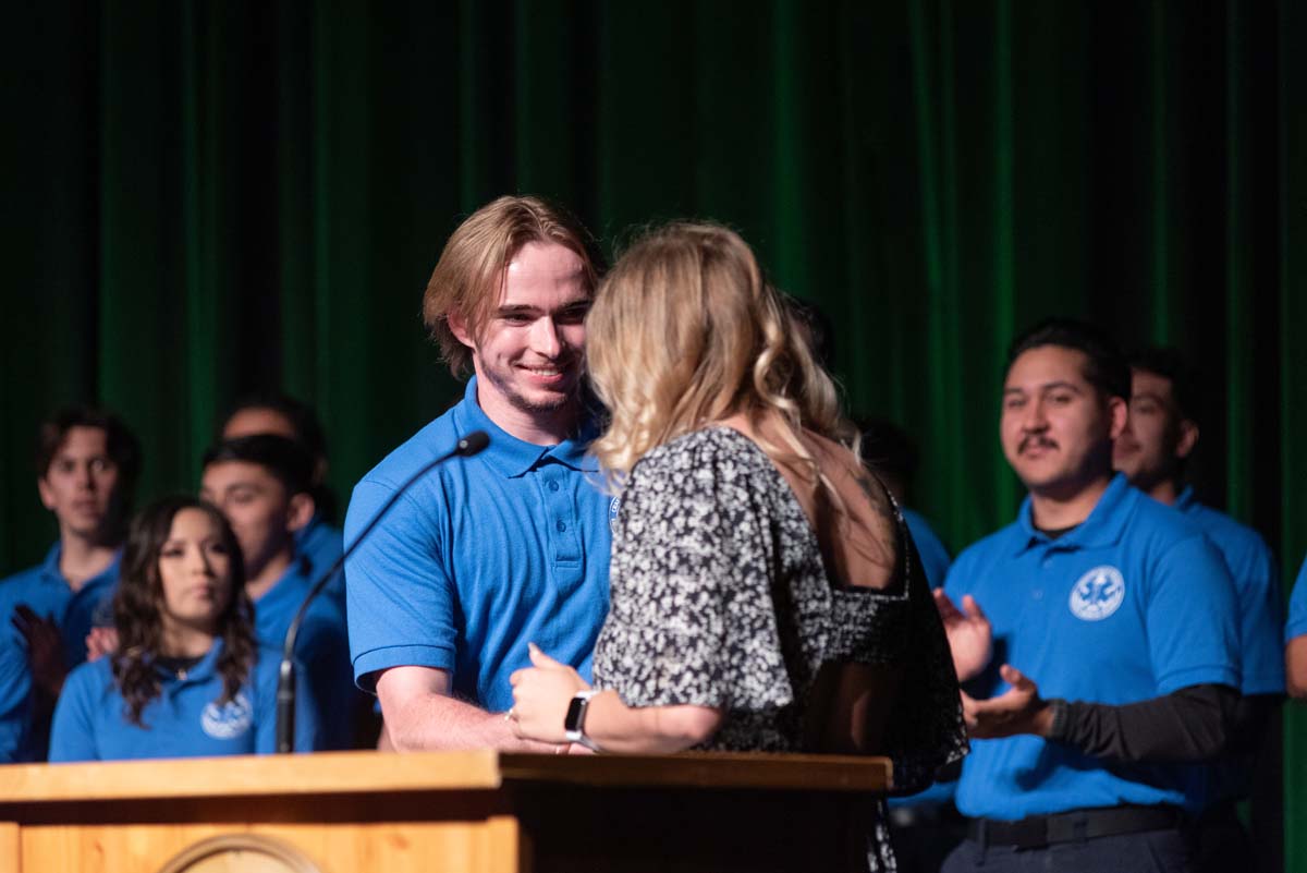 EMT grads are celebrated at graduation ceremony.