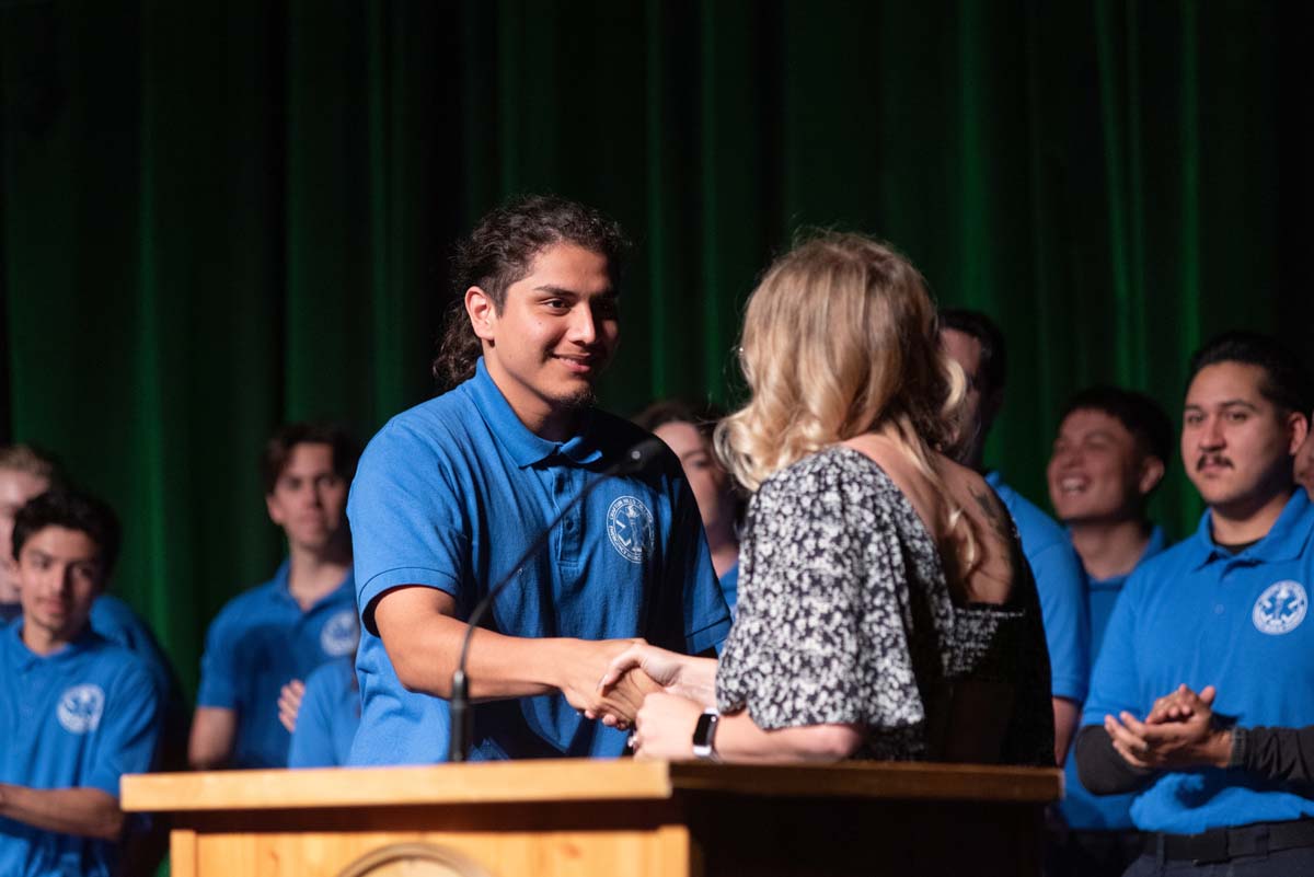 EMT grads are celebrated at graduation ceremony.