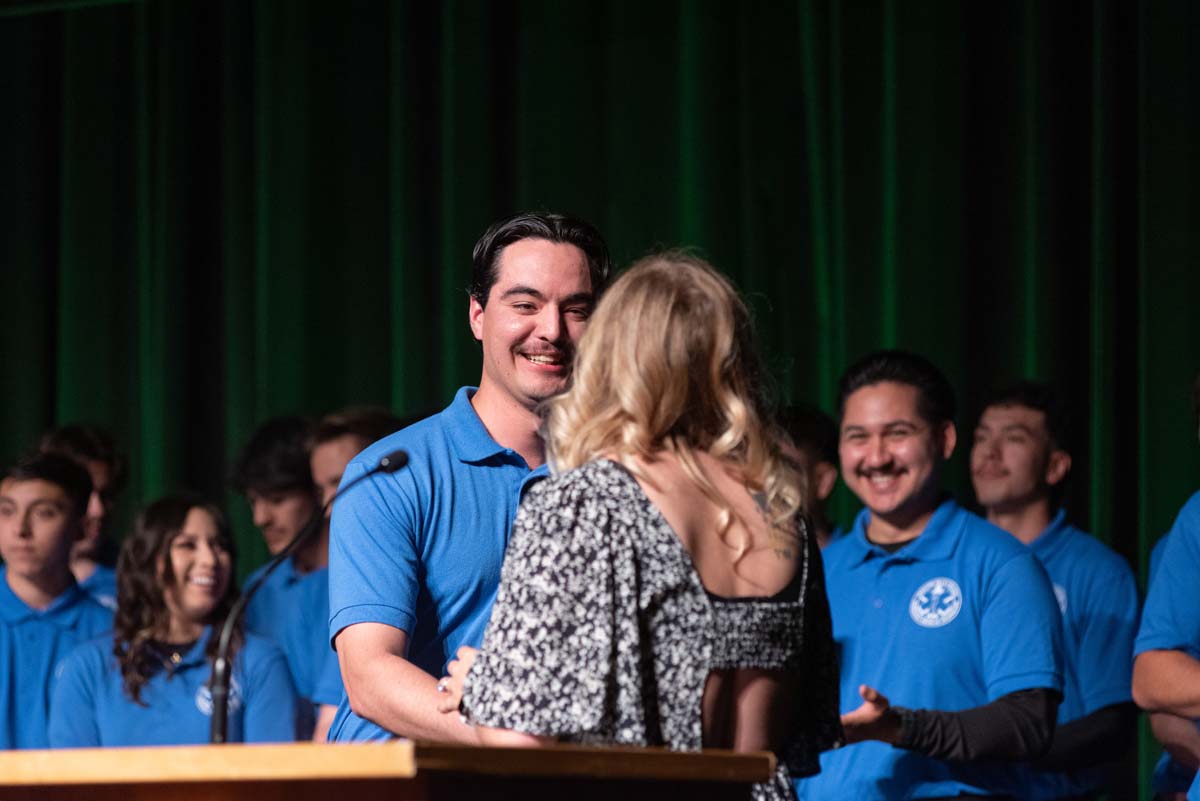 EMT grads are celebrated at graduation ceremony.
