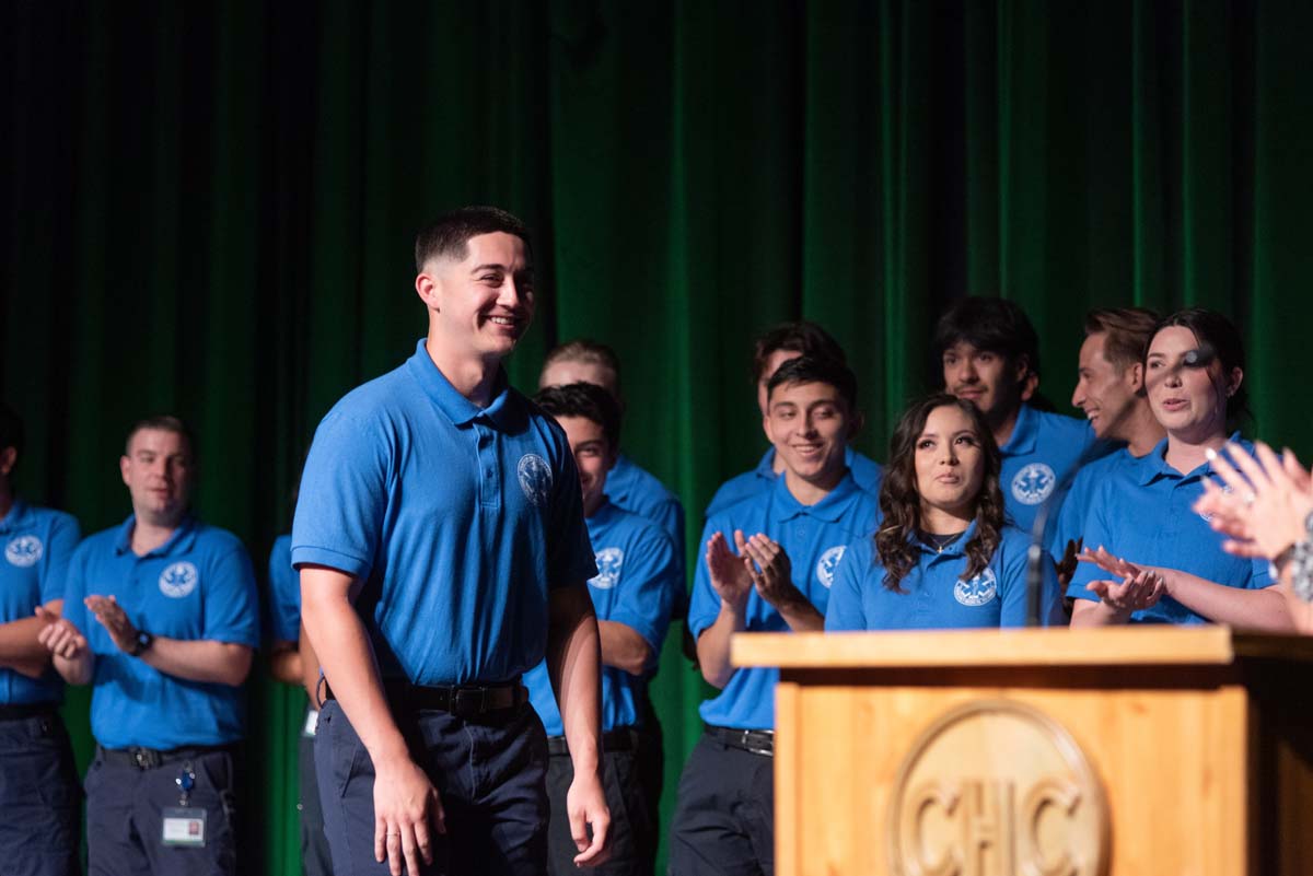 EMT grads are celebrated at graduation ceremony.