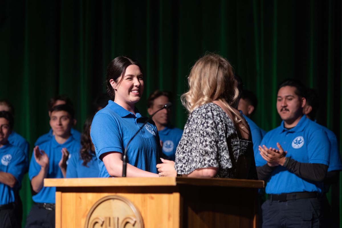 EMT grads are celebrated at graduation ceremony.