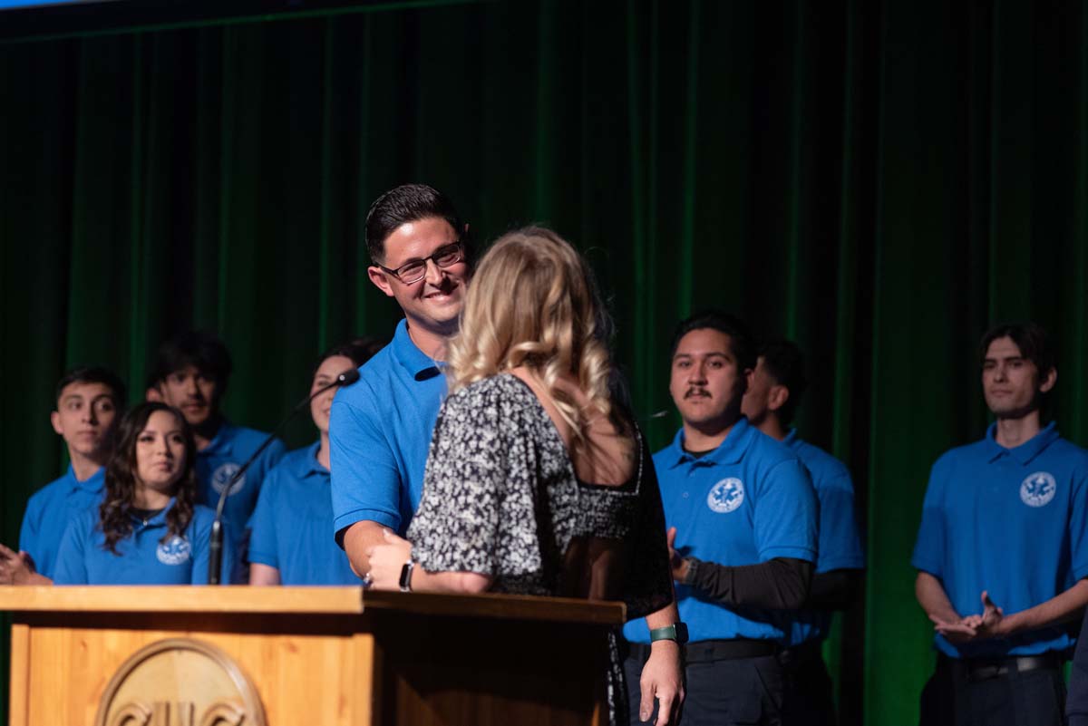 EMT grads are celebrated at graduation ceremony.