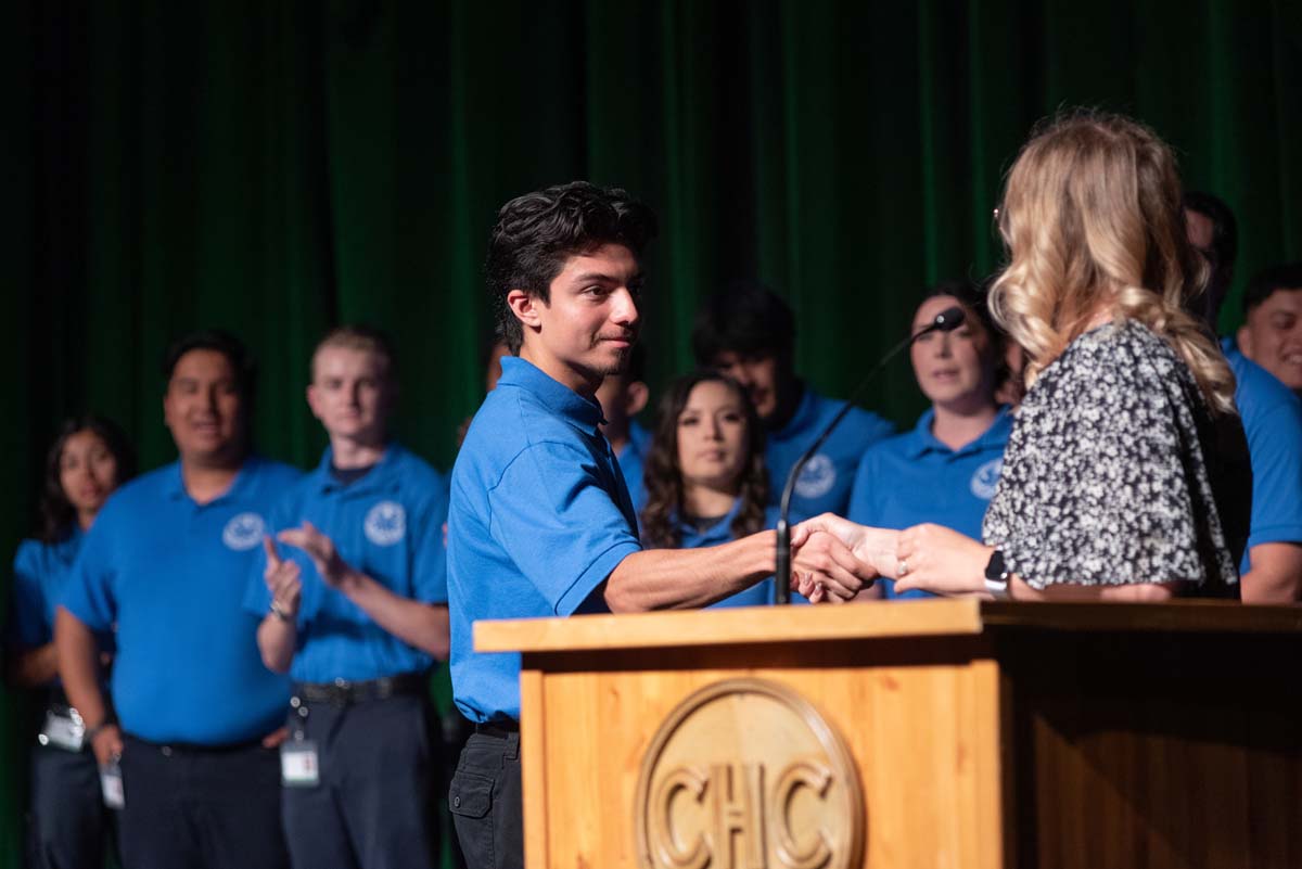 EMT grads are celebrated at graduation ceremony.