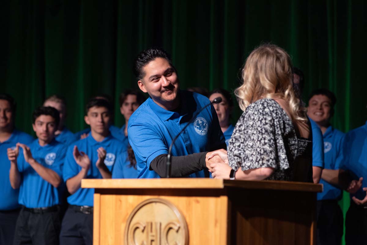 EMT grads are celebrated at graduation ceremony.