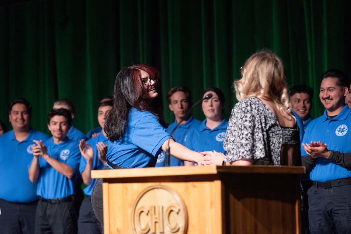 EMT grads are celebrated at graduation ceremony.