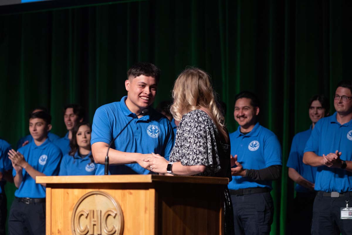 EMT grads are celebrated at graduation ceremony.