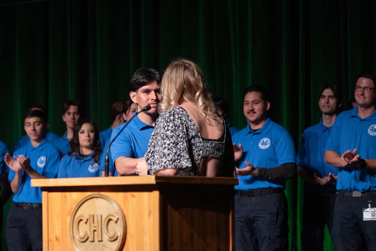 EMT grads are celebrated at graduation ceremony.