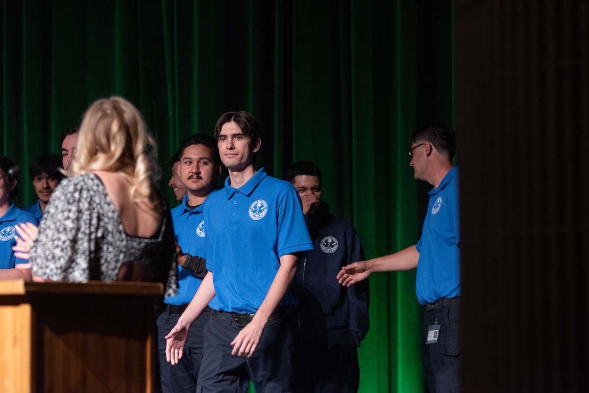 EMT grads are celebrated at graduation ceremony.