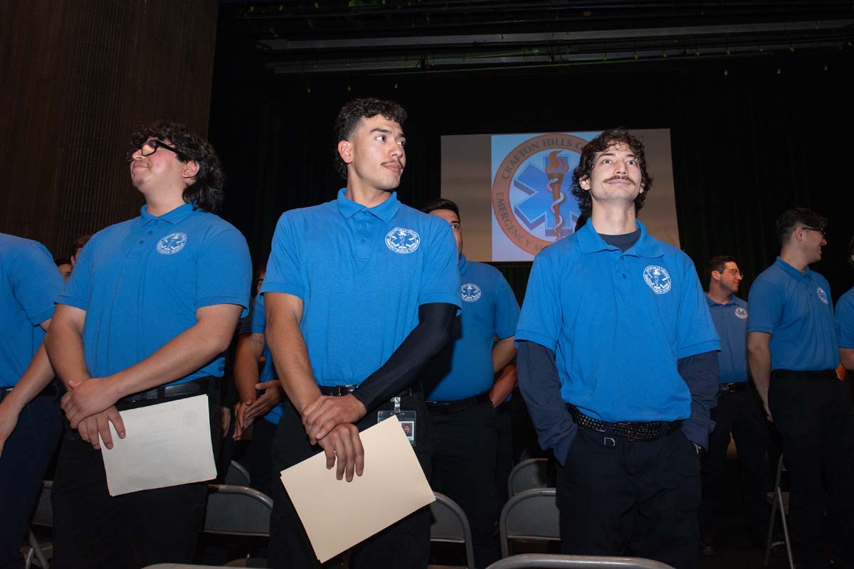 EMT grads are celebrated at graduation ceremony.