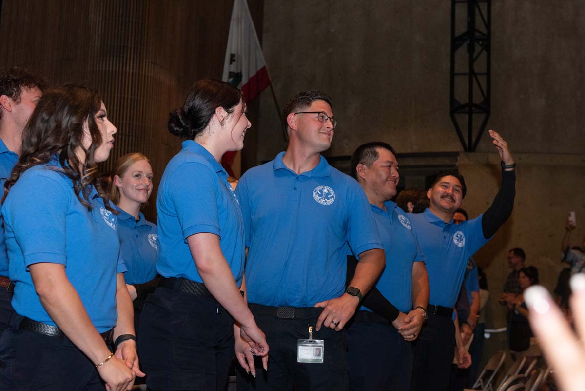 EMT grads are celebrated at graduation ceremony.