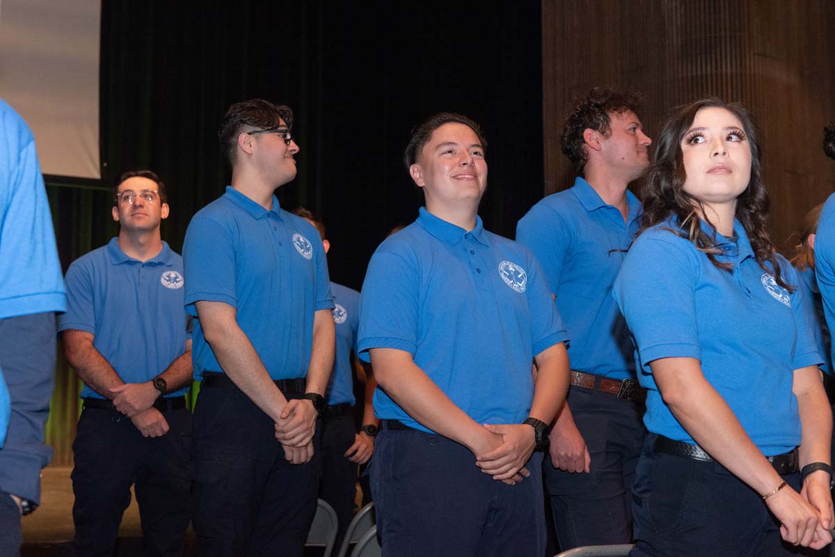 EMT grads are celebrated at graduation ceremony.
