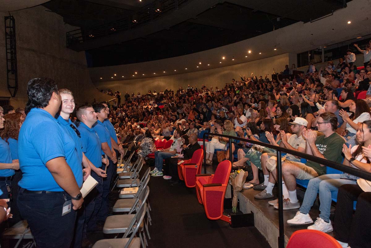 EMT grads are celebrated at graduation ceremony.