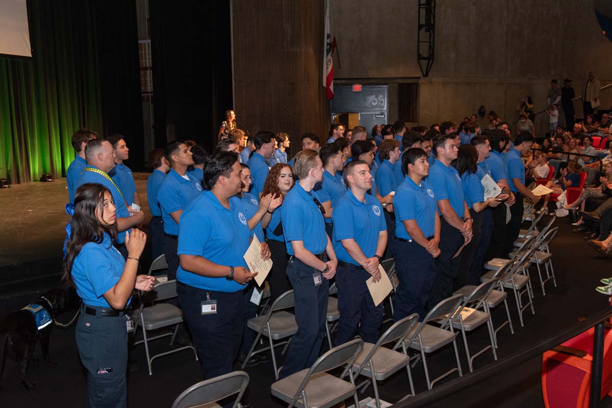 EMT grads are celebrated at graduation ceremony.