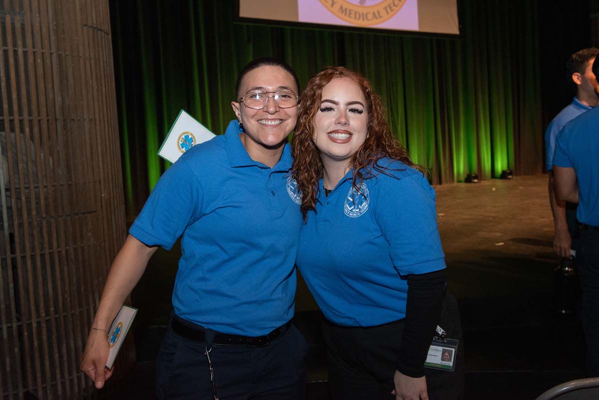 EMT grads are celebrated at graduation ceremony.
