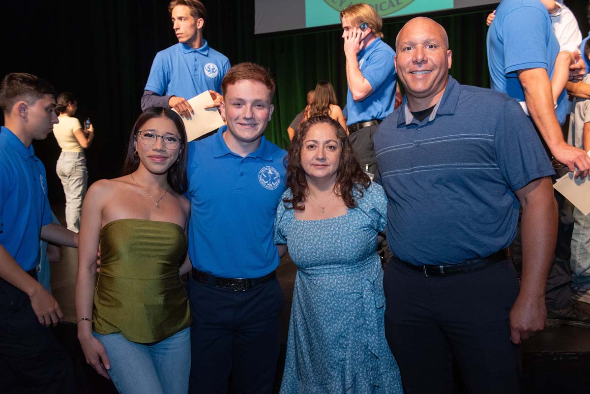 EMT grads are celebrated at graduation ceremony.